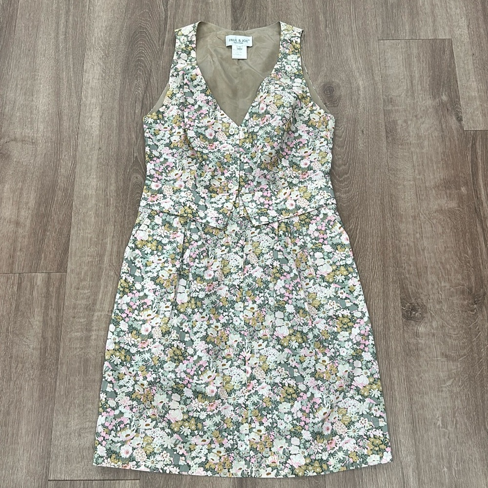 Paul & Joe floral dress size 38 100% cotton
